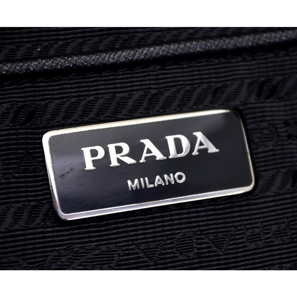 Prada Nylon Leather 2way Camouflage Tote Shoulder Bag Dark Green - Picture 9 of 9